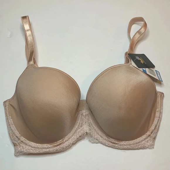 WACOAL Bra Embrace T-Shirt Underwire Tan 32 DD NWT - Picture 2 of 13